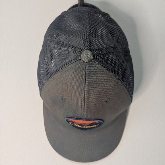 Pendleton Sunset Mountain Logo Patch Gray Mesh Snapback Trucker Hat 110 Flex Fit - Picture 2 of 8